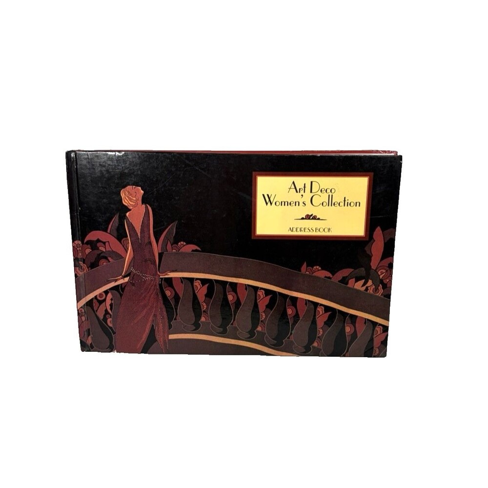 Vintage Art Deco Women’s Collection Address Book Hardcover 1993 Harper Collins